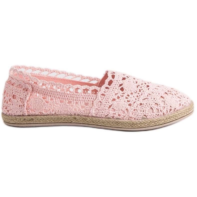 Sweet Shoes Alpargatas de encaje rosas rosado
