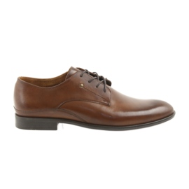 Zapatos con cordones badura para hombre 7777 marrón