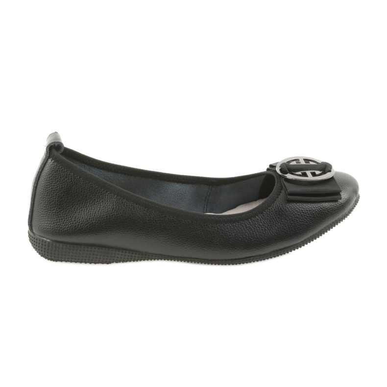 Bailarinas de piel para mujer con lazo Filippo 633 negro