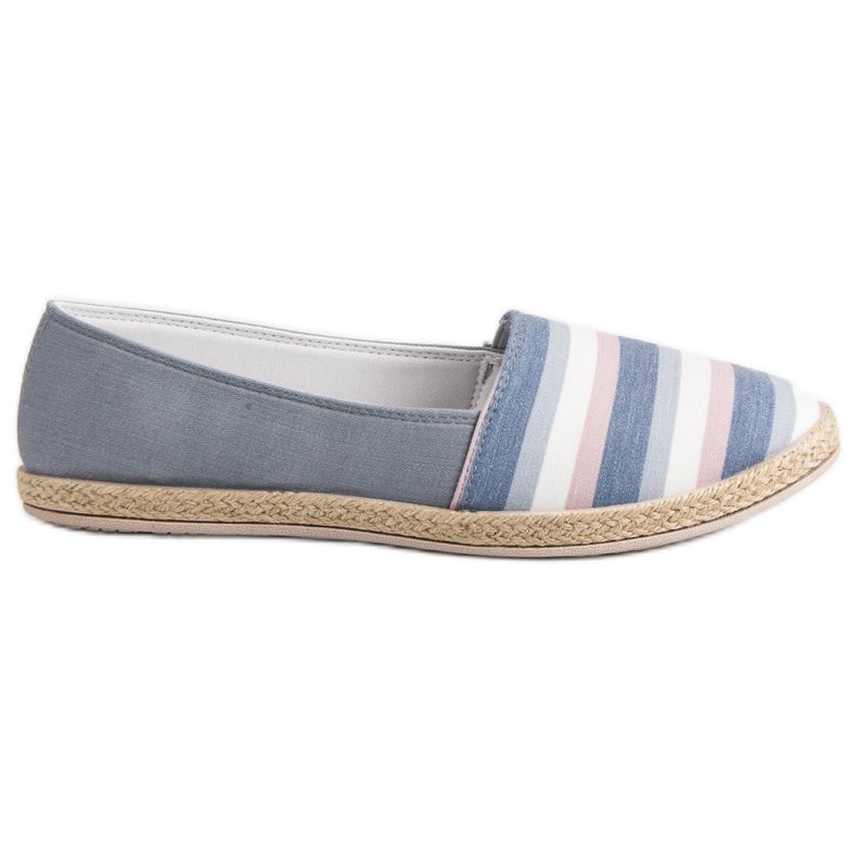 Sweet Shoes Slipons a rayas gris multicolor