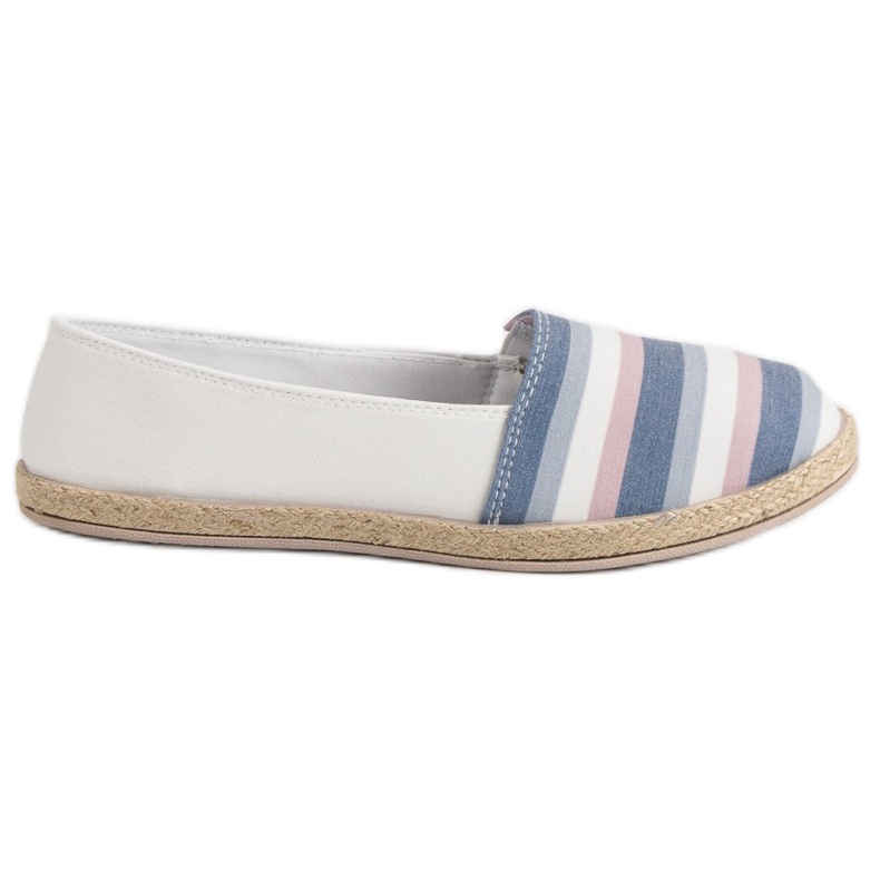 Sweet Shoes Slipons a rayas blanco azul multicolor