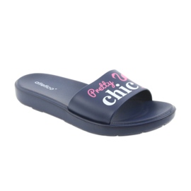 Zapatillas de mujer Flamingos Atletico blanco rosado azul marino