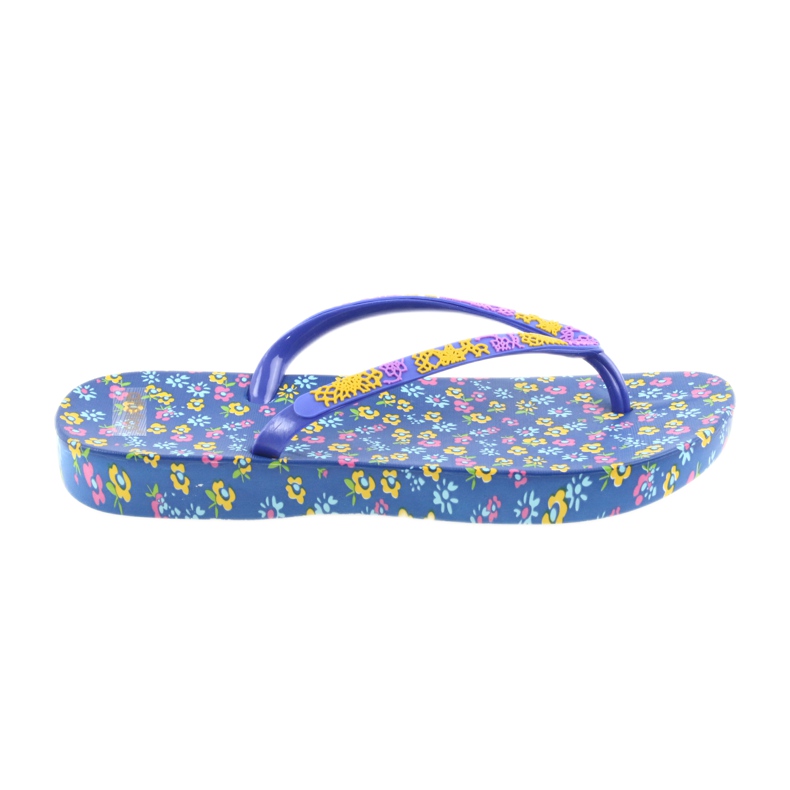 Atletico Chanclas de mujer con flores violeta azul amarillo rosado Atletico Chanclas de mujer con flores violeta azul amarillo rosado