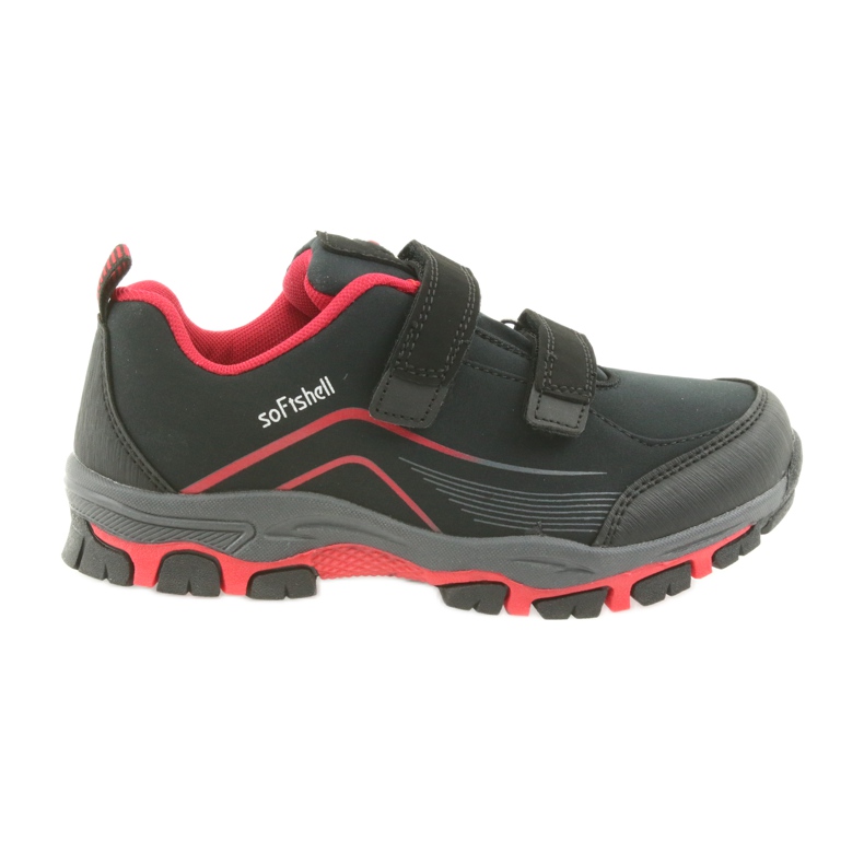 Calzado deportivo infantil ADI American Club WT09 / 19 softshell negro rojo