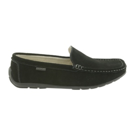 Mocasines Zapatos mujer en piel American Club JK03 negro