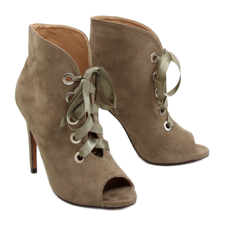 Zapatos verdes con dedos abiertos 680-32 Verde