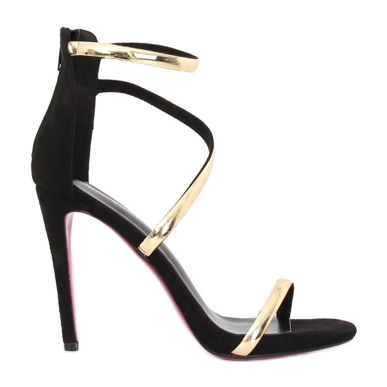 Sandalias negras de tacón 988-58 Negro