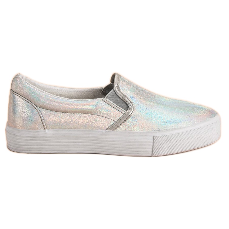 McKey Zapatillas Slipony con efecto Holo gris