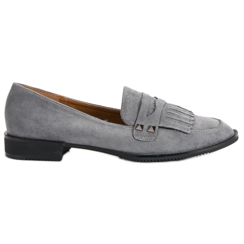Sergio Todzi Mocasines con tacón plano gris Sergio Todzi Mocasines con tacón plano gris