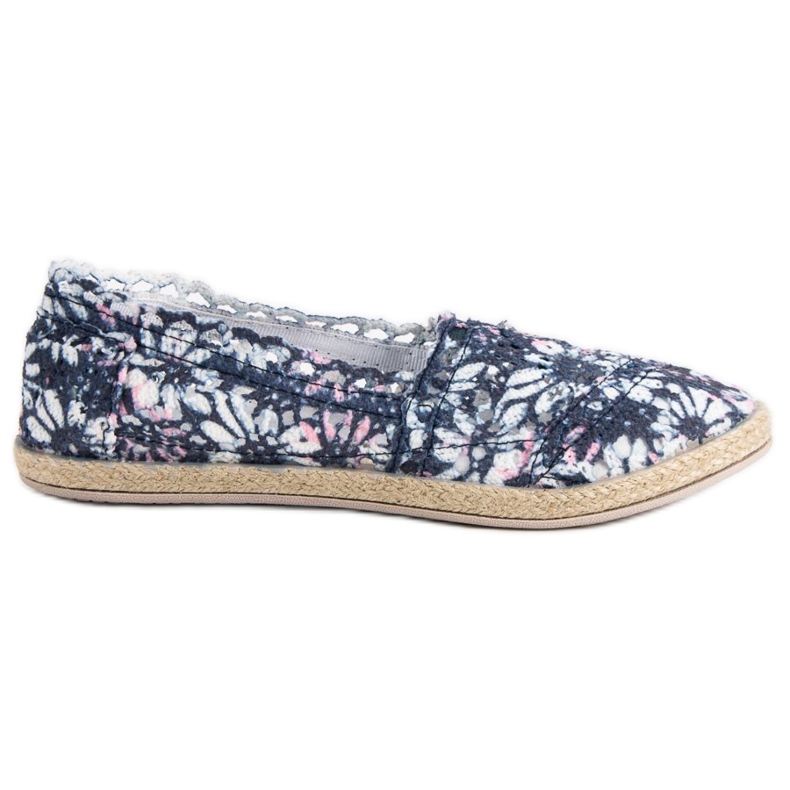 Sweet Shoes Slipons de encaje azul