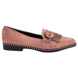 Sergio Todzi Mocasines con purpurina rosa