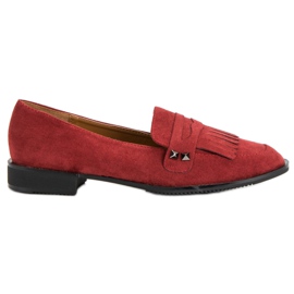 Sergio Todzi Mocasines con tacón plano rojo