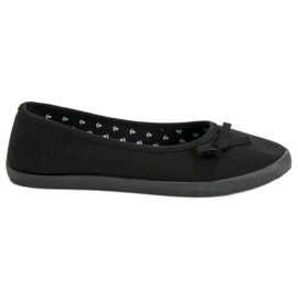 McKey Bailarina Textil Con Lazo negro