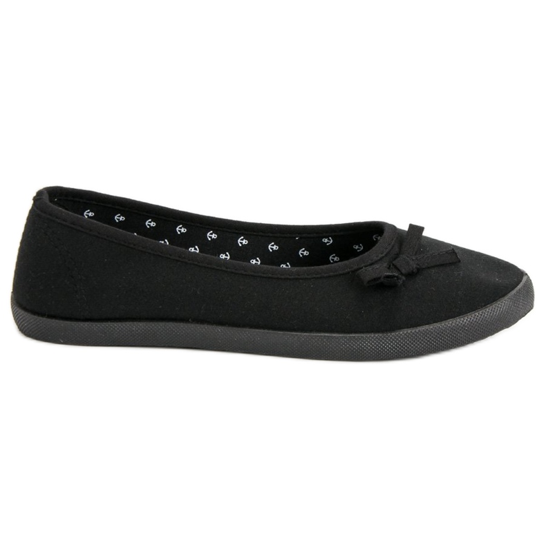 McKey Bailarina Textil Con Lazo negro