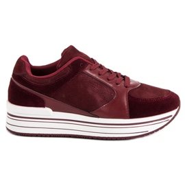 Calzado deportivo cómodo multicolor rojo