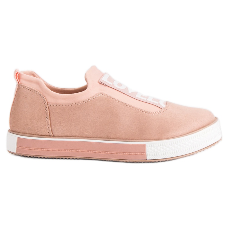 Ideal Shoes Zapatillas sin cordones Lovelo rosado