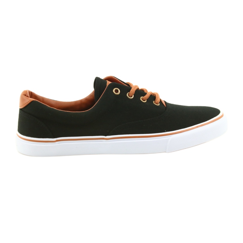 American Club Zapatos de hombre zapatillas negras LH03 negro marrón