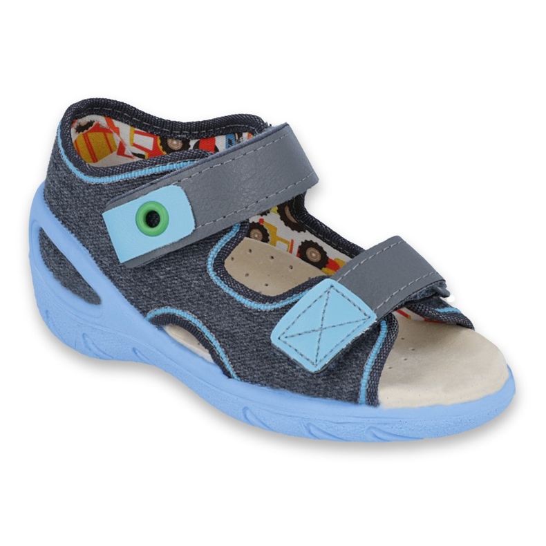 Calzado infantil befado pu 065P125 azul gris