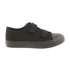 Atletico Zapatillas negras con velcro TDZ-7-V negro