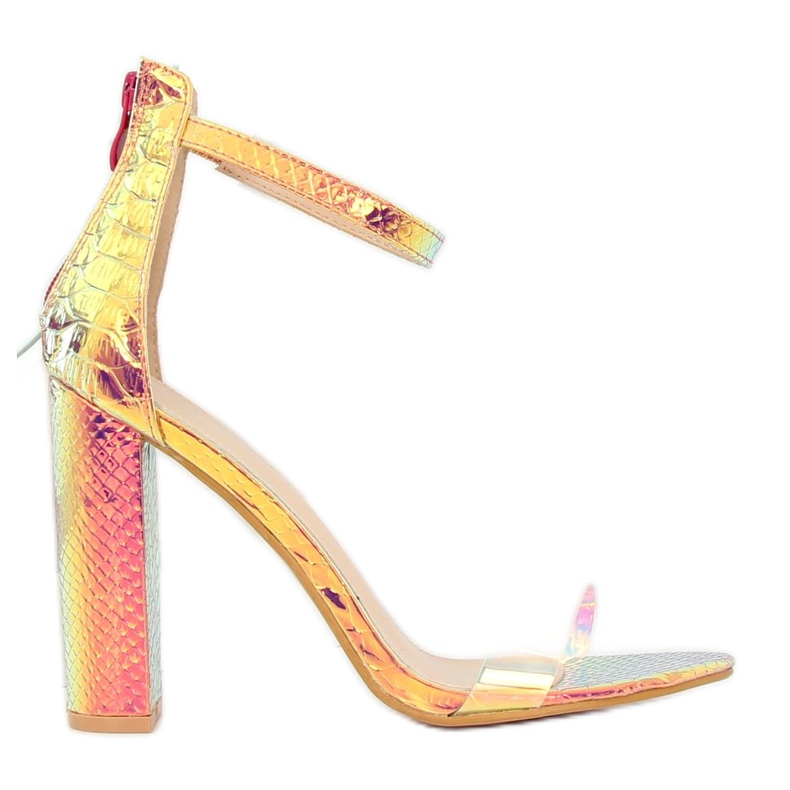 Sandalias color oro petróleo BD344 Gold dorado