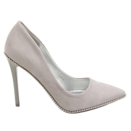 Zapatos grises sobre un gris P-6378 Gris
