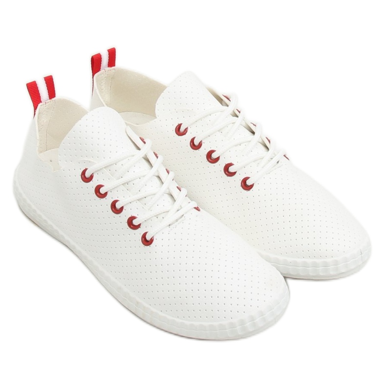 Zapatillas de mujer rojas y blancas BO-1 Red blanco