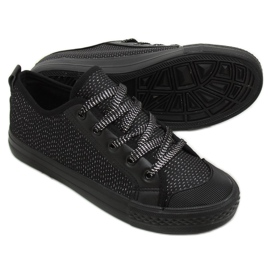Zapatillas de mujer negras BOK-1138 Black negro