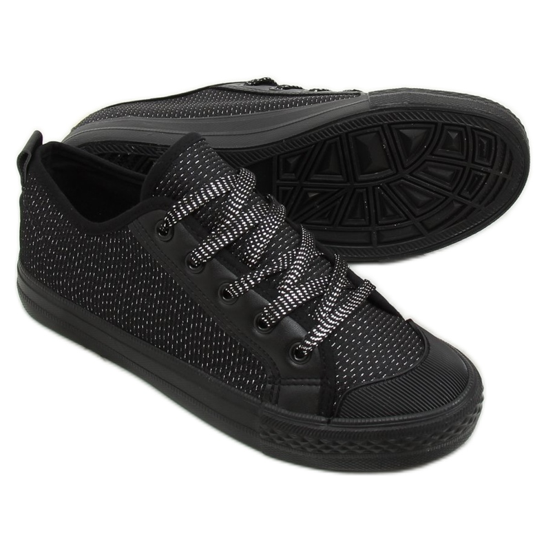 Zapatillas de mujer negras BOK-1138 Black negro