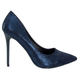 Tacones azul marino AT-0596-L Azul