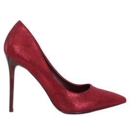 Tacones de mujer granate AT-0596-L Wine rojo