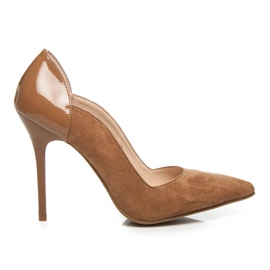 Wilady Tacones de moda marrón