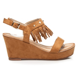 Bestelle Sandalias Rock con Flecos marrón