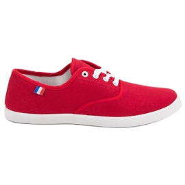 McKey Zapatillas clásicas rojas rojo