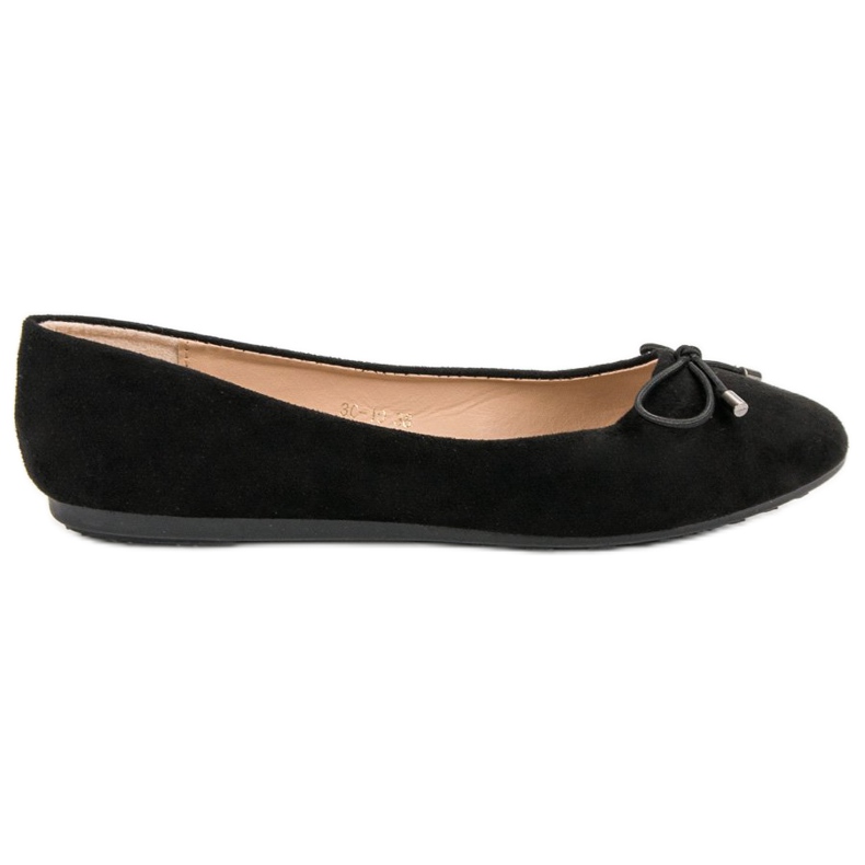 Bailarinas De Ante Con Lazo negro Bailarinas De Ante Con Lazo negro