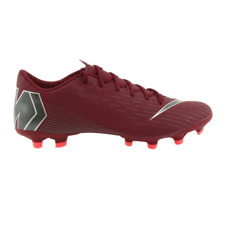 Zapatos de fútbol Nike Mercurial Vapor 12 Academy FG M AH7375-606 burdeos rojo Zapatos de fútbol Nike Mercurial Vapor 12 Academy FG M AH7375-606 burdeos rojo
