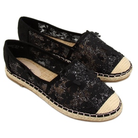 Alpargatas de encaje negras MB188-225 Black negro