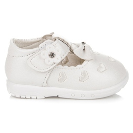 Zapatillas En Corazones blanco