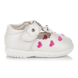 Zapatillas En Corazones blanco