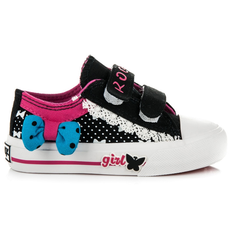 Rock And Joy Zapatillas de deporte de terciopelo para niñas negro
