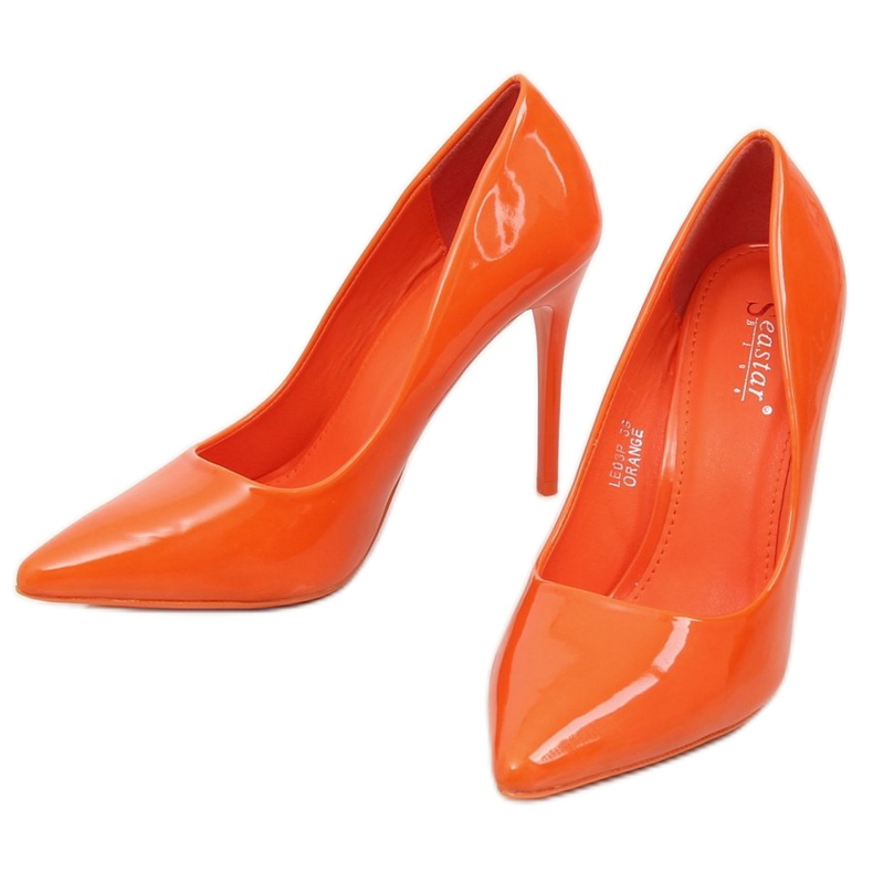 Tacones de mujer naranja LE03P Orange