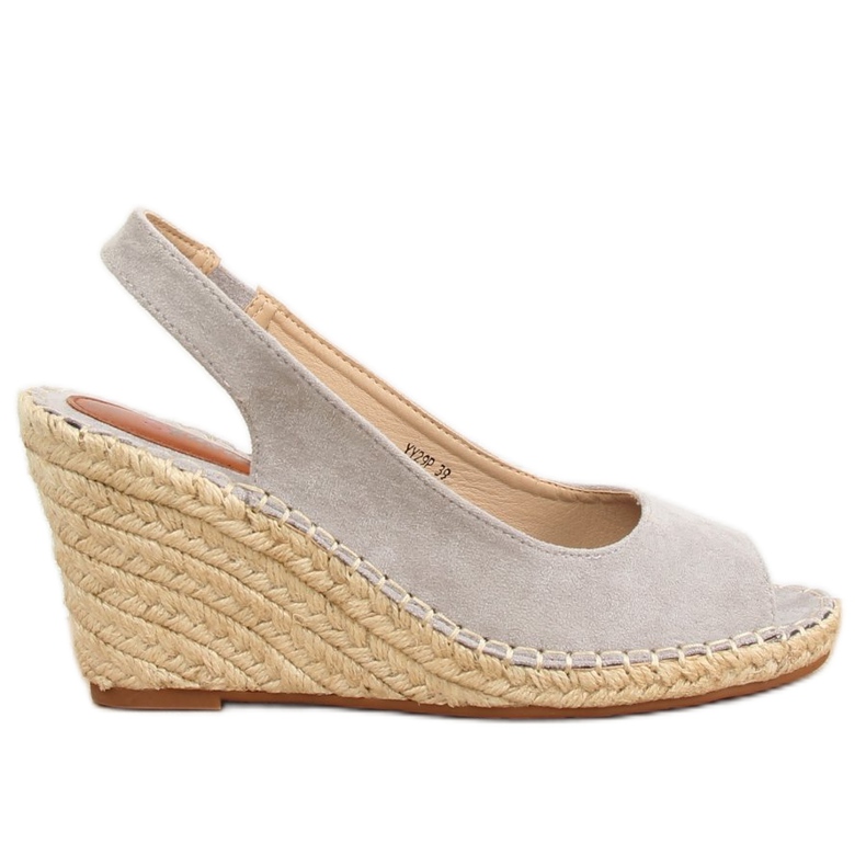 Alpargatas grises con cuñas YY29P Gris
