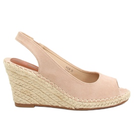 Alpargatas con cuña beige YY29P Beige