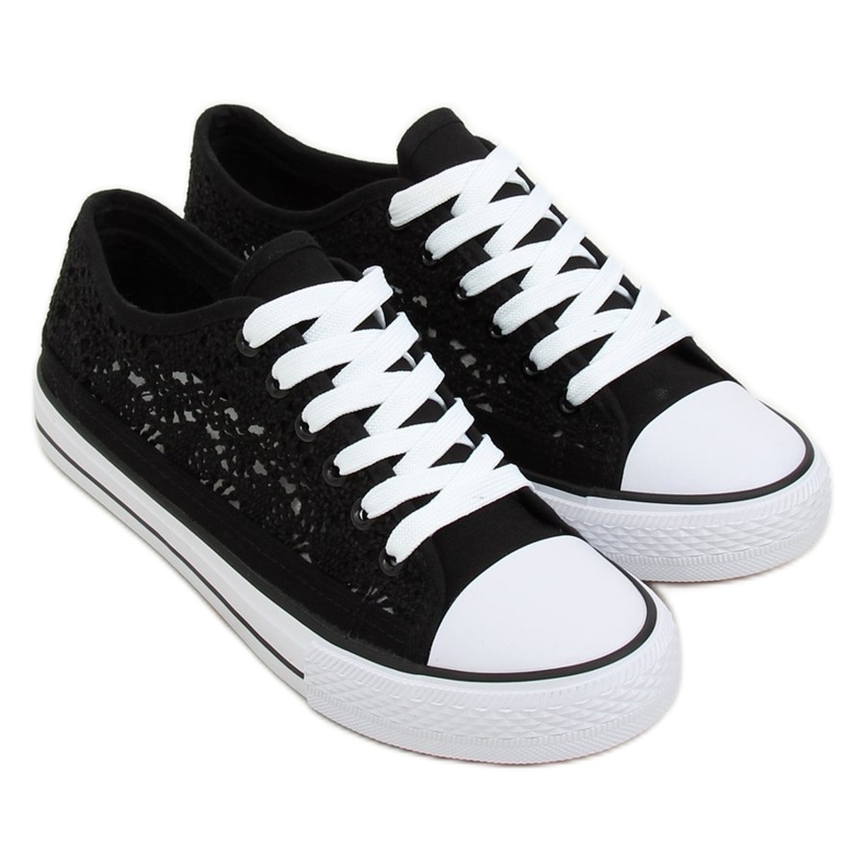 Zapatillas de encaje negras NB282P Black negro