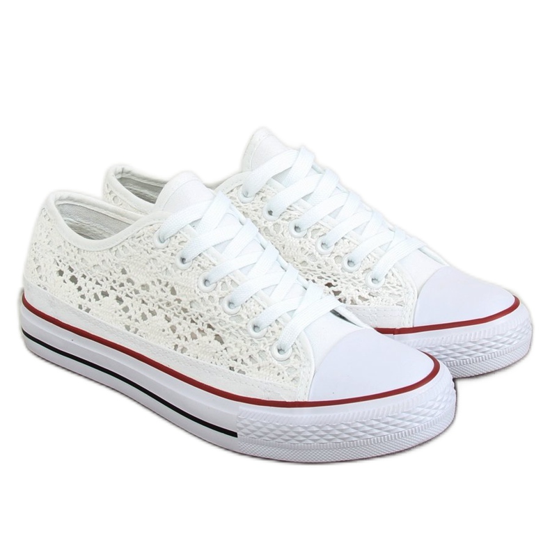 Zapatillas de encaje blancas NB282P Blanco Zapatillas de encaje blancas NB282P Blanco
