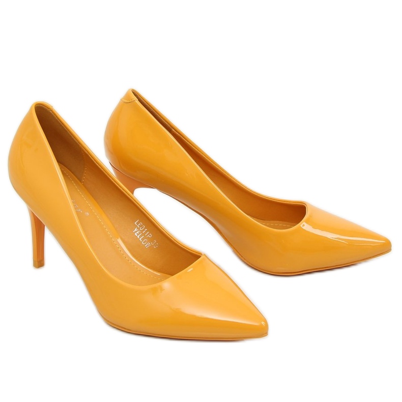 Tacones de mujer amarillos LE011P Amarillo Tacones de mujer amarillos LE011P Amarillo