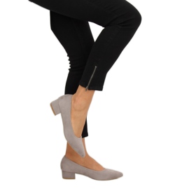 Gris Salón tacones bajos gris CC205P Gris