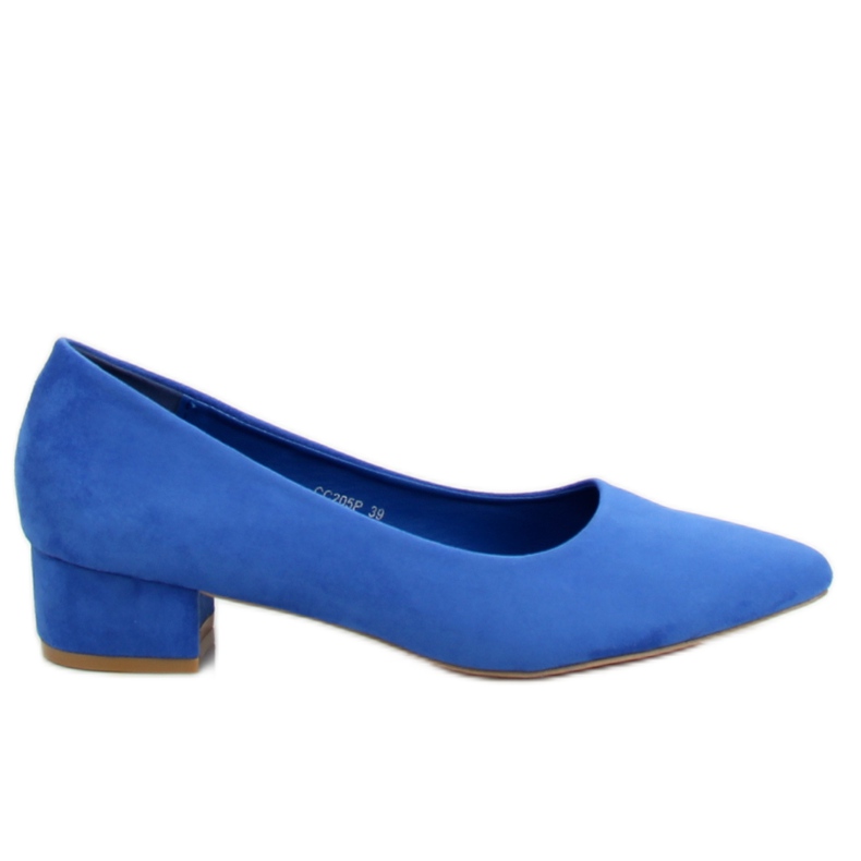 Salón tacones bajos CC205P Azul cobalto
