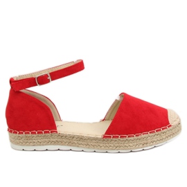 Alpargatas de mujer rojas JH85 Rojo