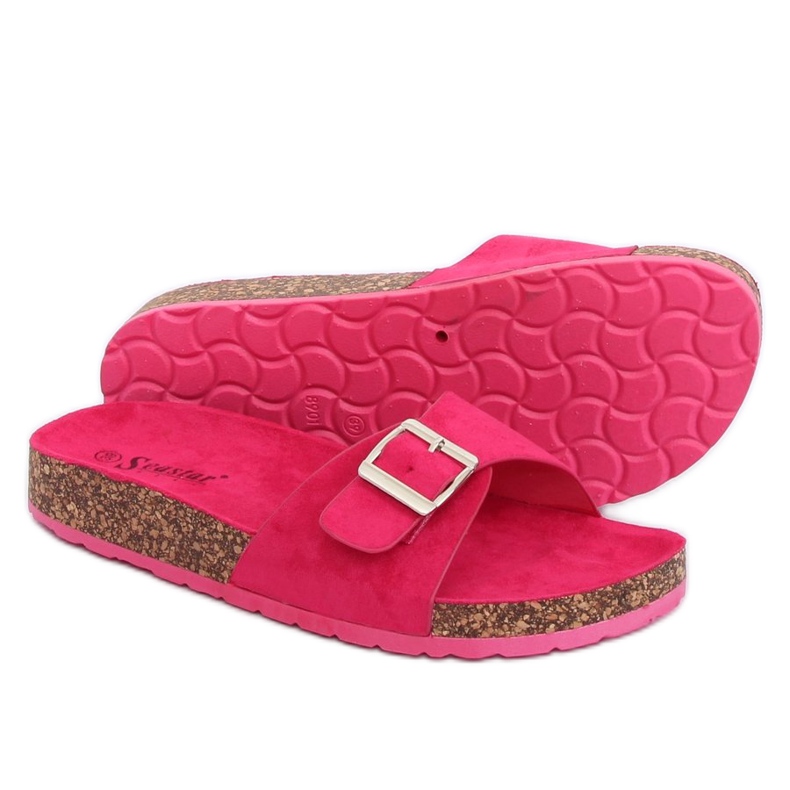 Pantuflas CK61P Fushia ante fucsia rosado