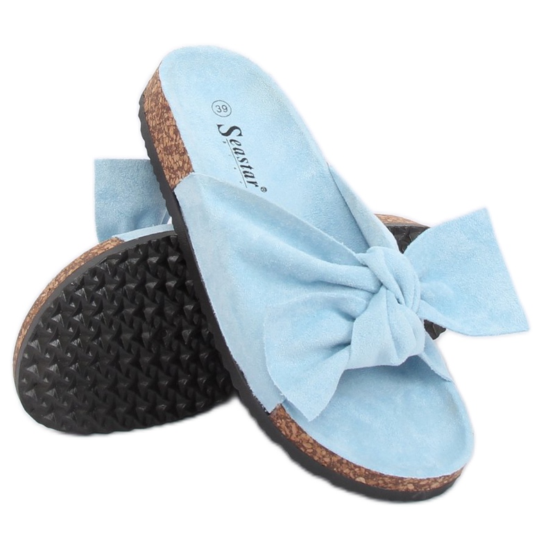 Pantuflas ante azul CK02P LT.BLUE Pantuflas ante azul CK02P LT.BLUE